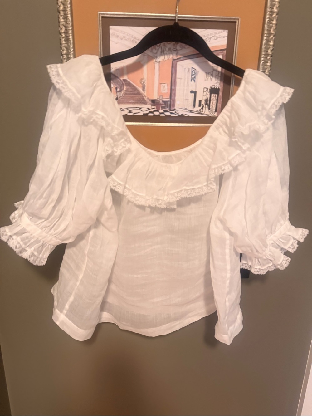 RARE SAMARA WHITEbRAMIE BLOUSE SZ.S FIRM PRICE. NEW WITHOUT TAGS - Picture 2 of 8